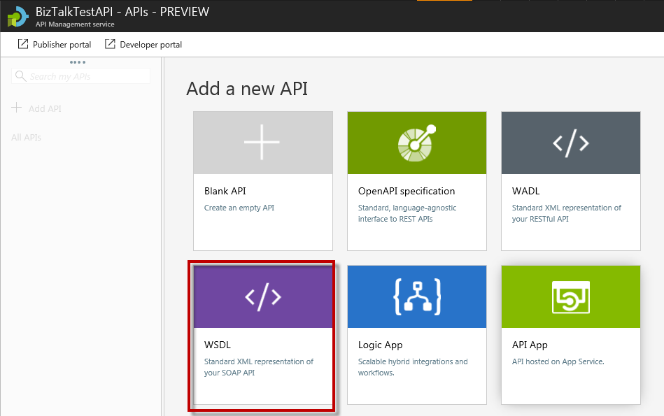 select wsdl biztalk api
