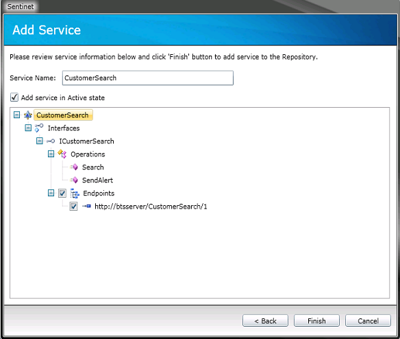 Web service structure