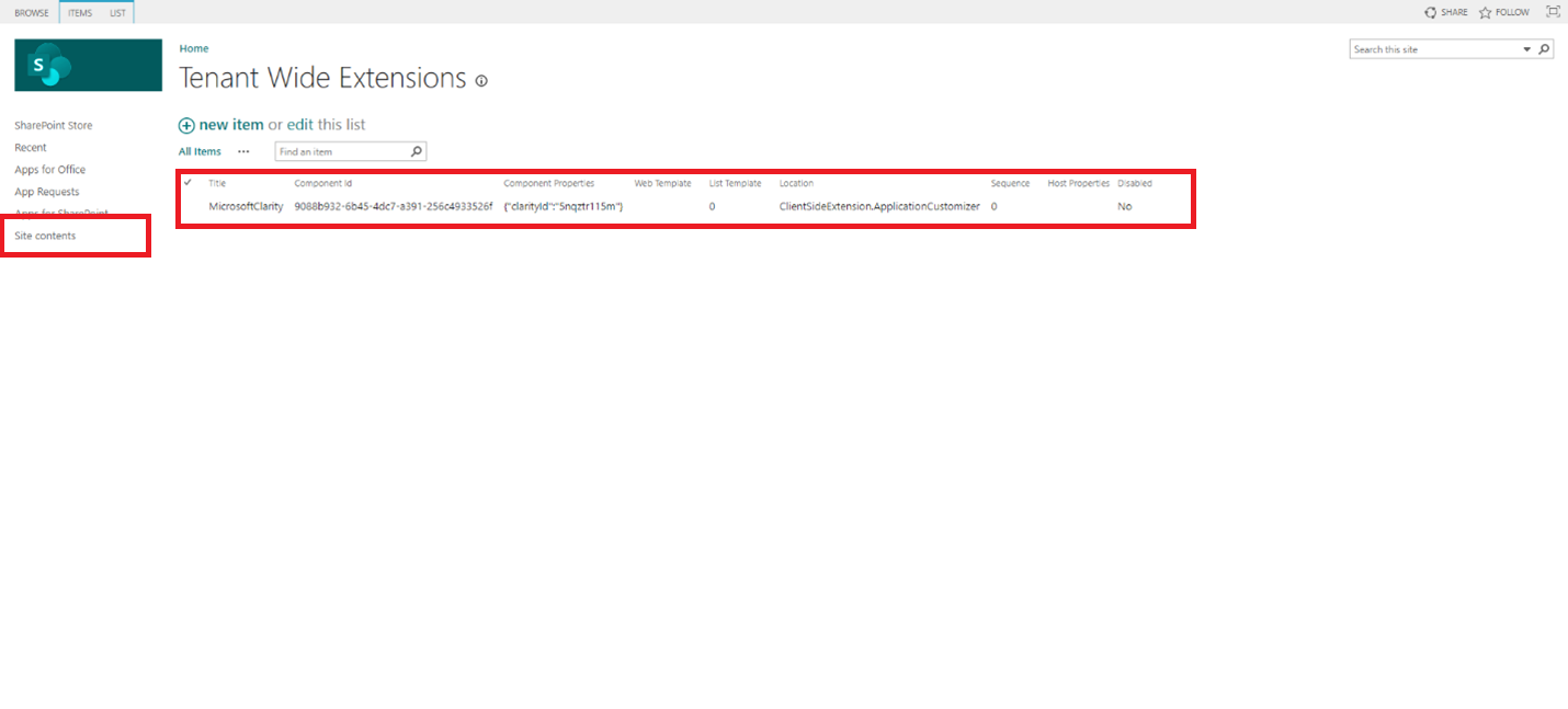 Paste Project ID for Component properties.