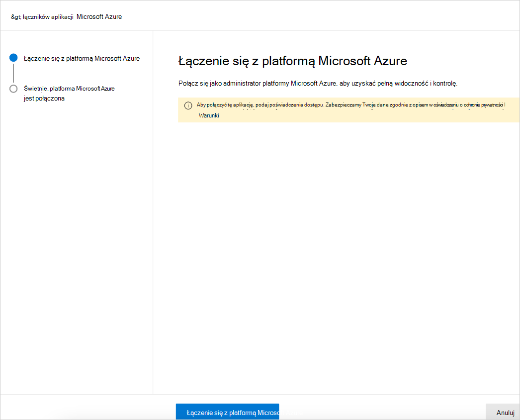 Łączenie z platformą Azure.