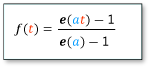 Formuła matematyczna dla formuły matematycznej ExponentialEase