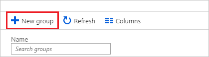 Zrzut ekranu przedstawia przycisk Nowa grupa.