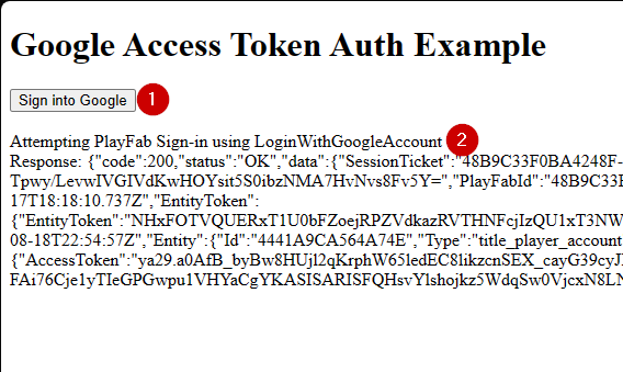 Google Auth Example