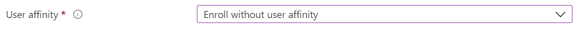In the Intune admin center and Microsoft Intune, enroll iOS/iPadOS devices using Apple Configurator. Select enroll without user affinity.