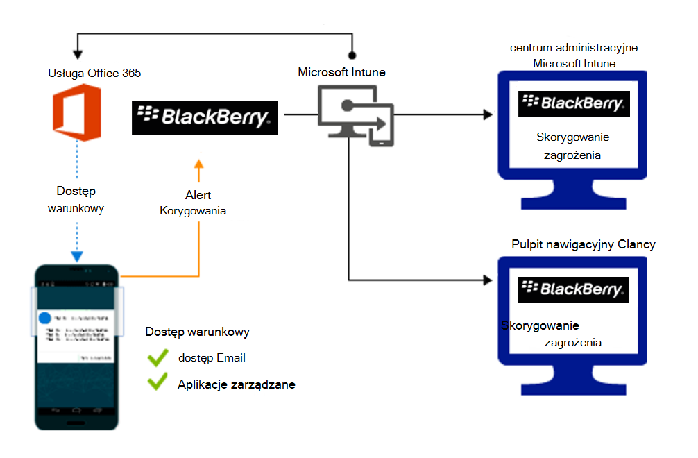 Diagram przepływu produktu na potrzeby udzielania dostępu w przypadku korygowania złośliwych aplikacji.