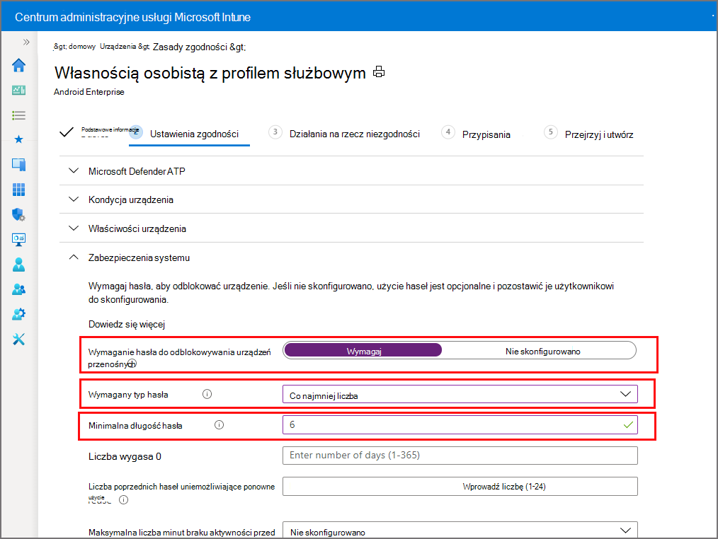 Zrzut ekranu przedstawiający tworzenie grupy w Microsoft Intune