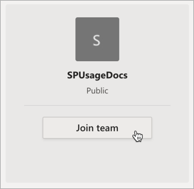 Join Public Teams