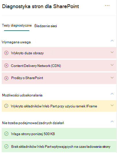 Diagnostyka strony.