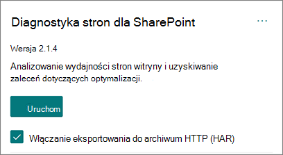 Włącz eksportowanie do har.