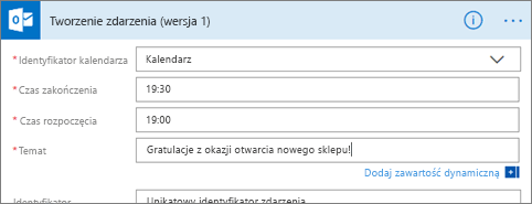 Screenshot that shows where to continue to build the flow.