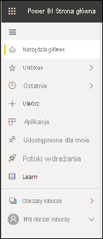 Zrzut ekranu przedstawiający okienko nawigacji na stronie głównej.