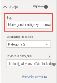 Zrzut ekranu przedstawiający akcję nawigacji po stronie.