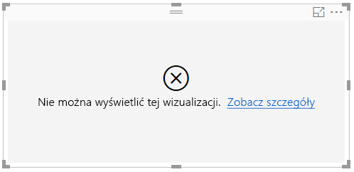 Zrzut ekranu przedstawiający komunikat o błędzie wyświetlany na kanwie.