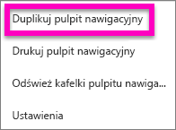 Zrzut ekranu przedstawiający polecenie Zapisz kopię w menu Plik.