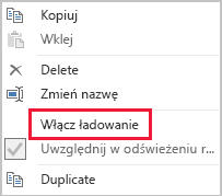 Zrzut ekranu przedstawiający opcję 