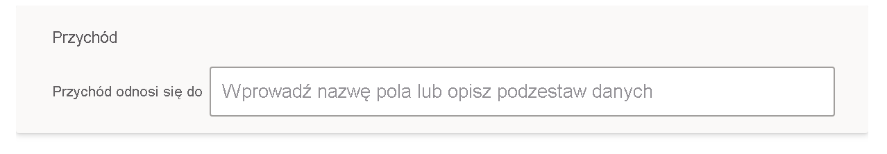 Zrzut ekranu przedstawiający sekcję definiującą termin o nazwie Revenue (Przychód).