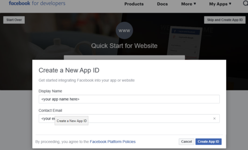 Create an App ID