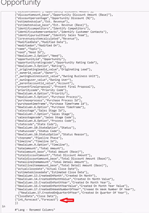 Add mapping for a custom field on a report