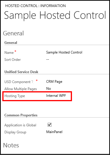 Hosting type in Unified Service Desk