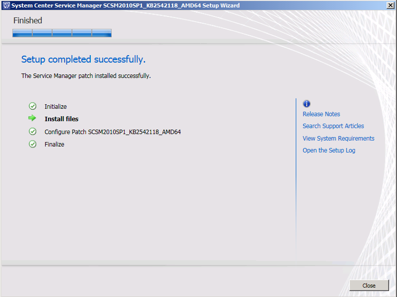 Cumulative Update For SCSM SP1