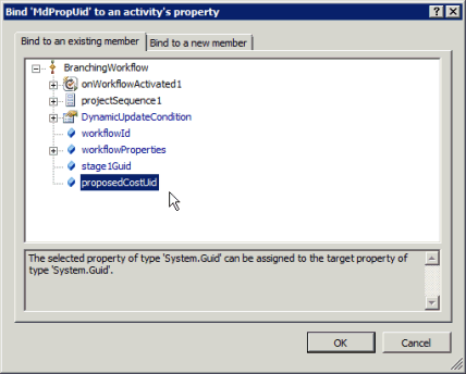 Binding MdPropUid to ProposedCostUid