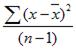 Equation for the Var method