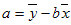 Equation for the intercept of the regression line