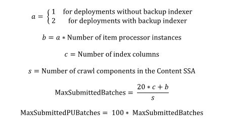 Tuning crawler processing formula