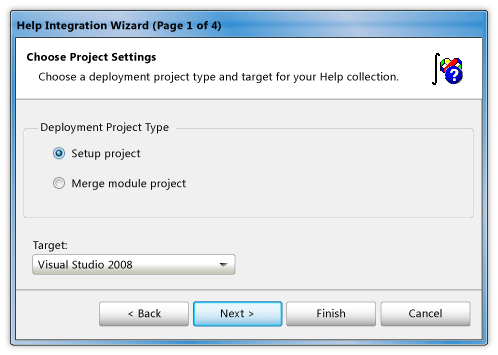 Help Integration Wizard page 1