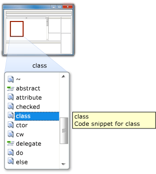 Completion List in C#