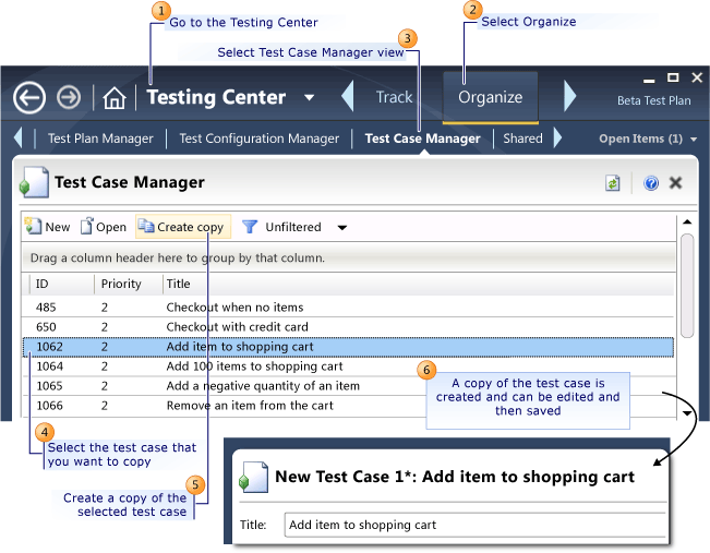 Create a Copy of a Test Case