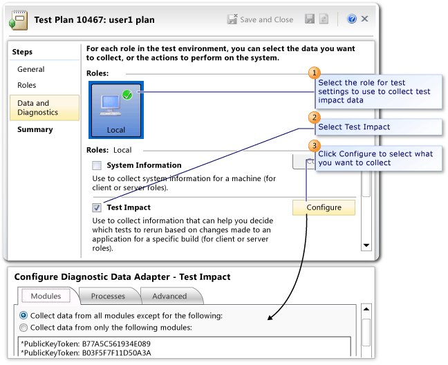 Configure Test Impact Analysis