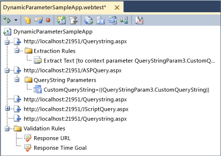 Extraction rule added for dynamic parameter