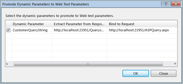 Promowanie parametry dynamiczne