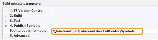 Konfigurowanie ścieżki symboli w definicji kompilacji TFS 2013