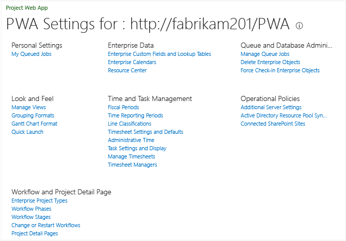 Ustawienia programu PWA podczas tryb uprawnień programu SharePoint