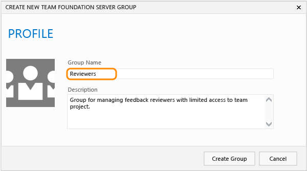 Utwórz grupę TFS osób dokonujących przeglądu