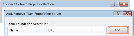 Dodawanie programu Team Foundation Server