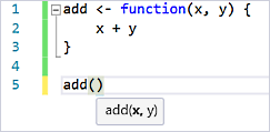 IntelliSense for user-defined functions