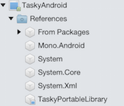TaskyPortableLibrary w celu uzyskania dostępu do wspólnych danych i kodu warstwy biznesowej