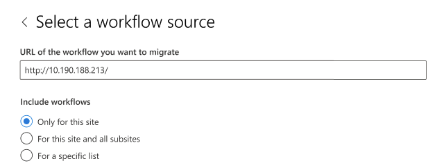 spmt workflow source