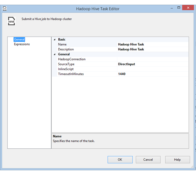 Hadoop Hive Task Editor