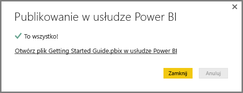 Publikowanie zakończyło się sukcesem