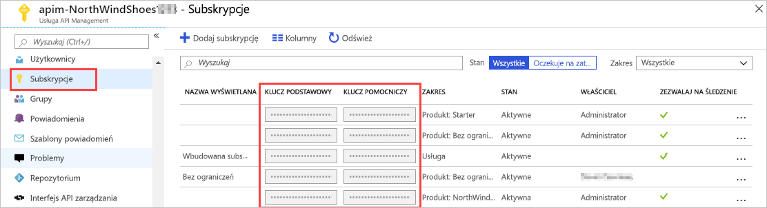 Obraz przedstawiający ekran Subskrypcje.