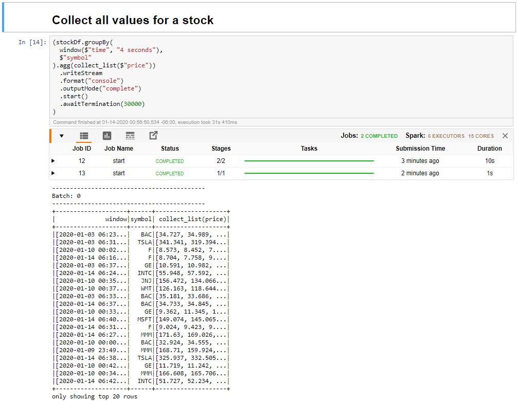 An example of a using a total aggregate function