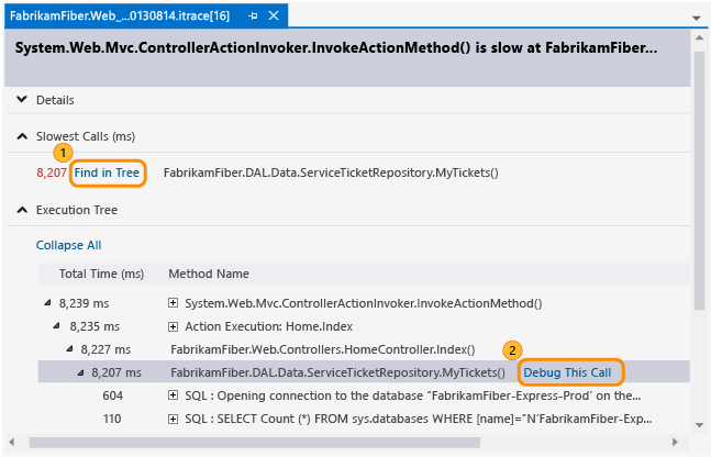 Start debugging from method call