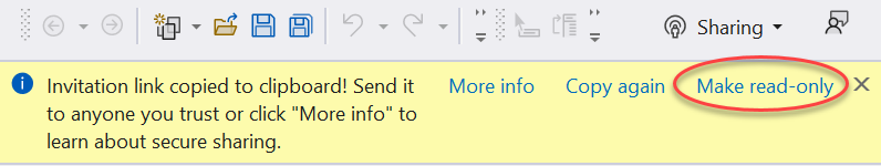 Visual Studio read-only option