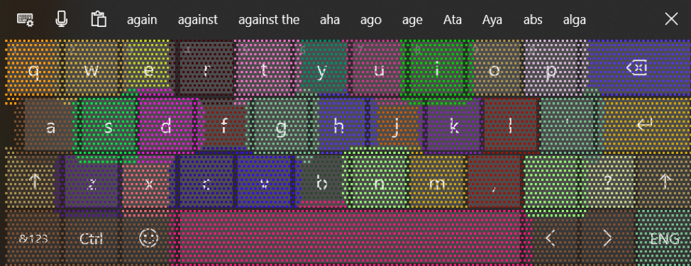 Dynamic hit targets for keyboards.