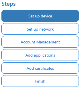 In Windows Configuration Designer, select Finish, and see the ICD desktop provisioning.