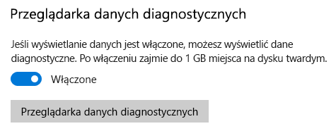 Lokalizacja umożliwiająca włączenie wyświetlania danych.